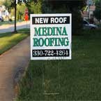 Roofing Company Yard Sign