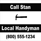 Handyman Yard Sign
